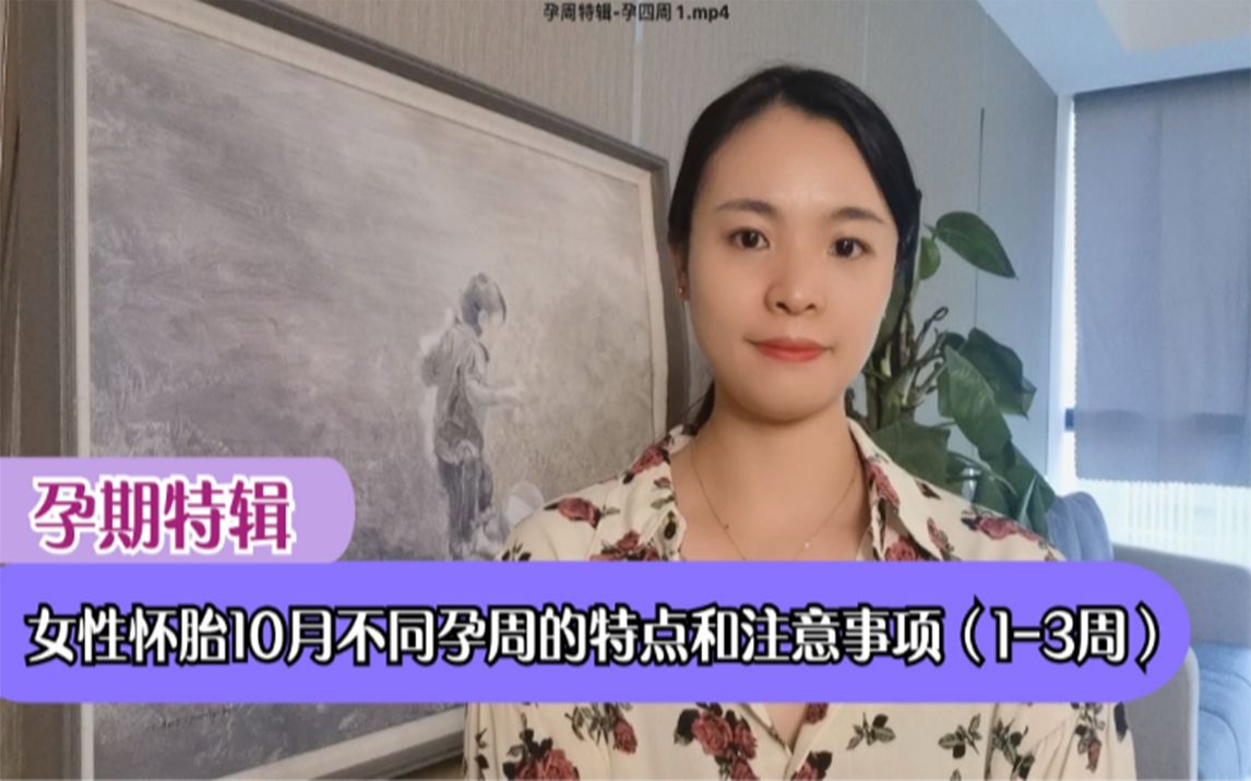 【孕期特辑】女性怀胎10月不同孕周的特点和注意事项—第13周哔哩哔哩bilibili