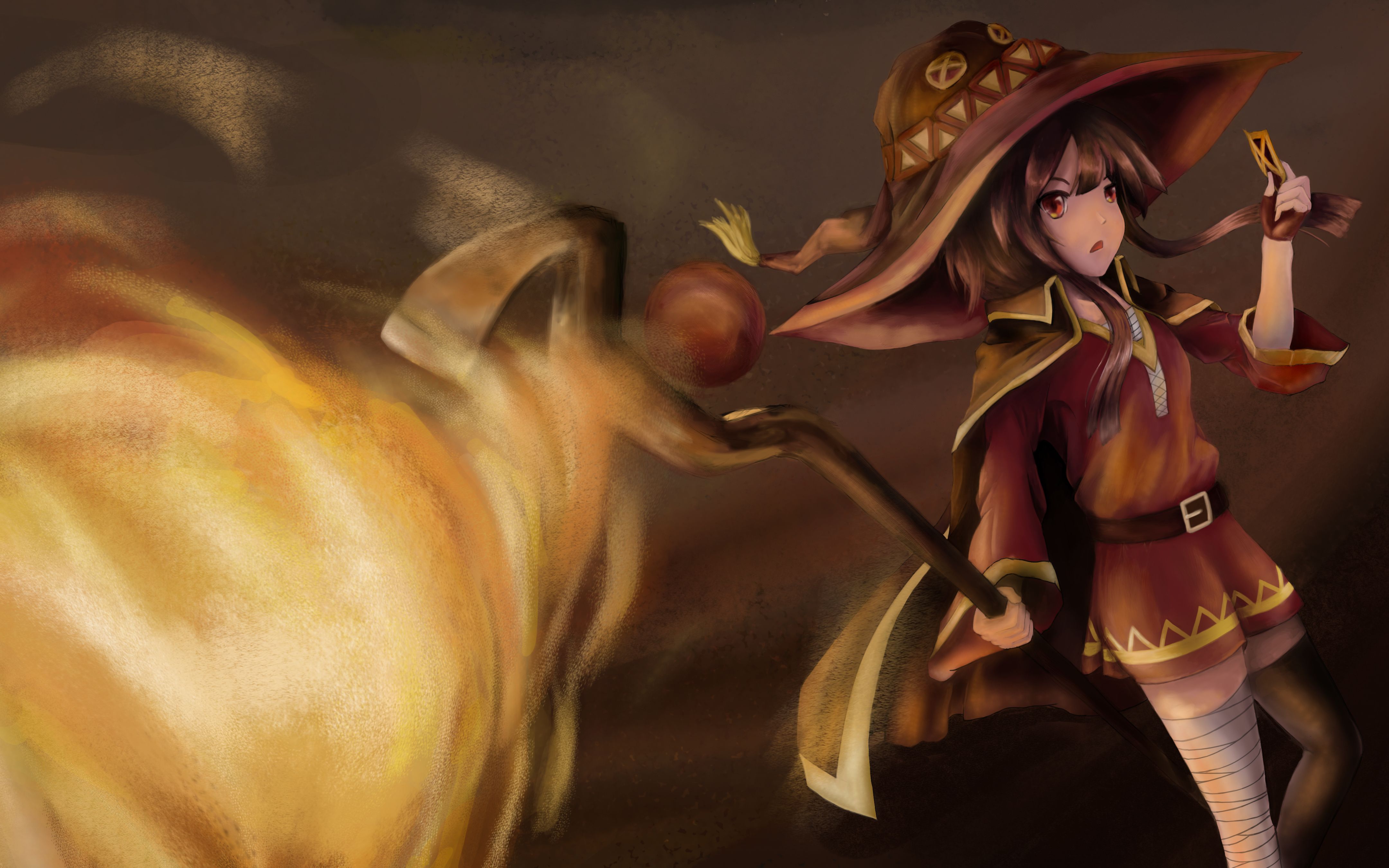 【板绘过程/素晴/惠惠】为美好的世界献上炎爆 深夜直播录像