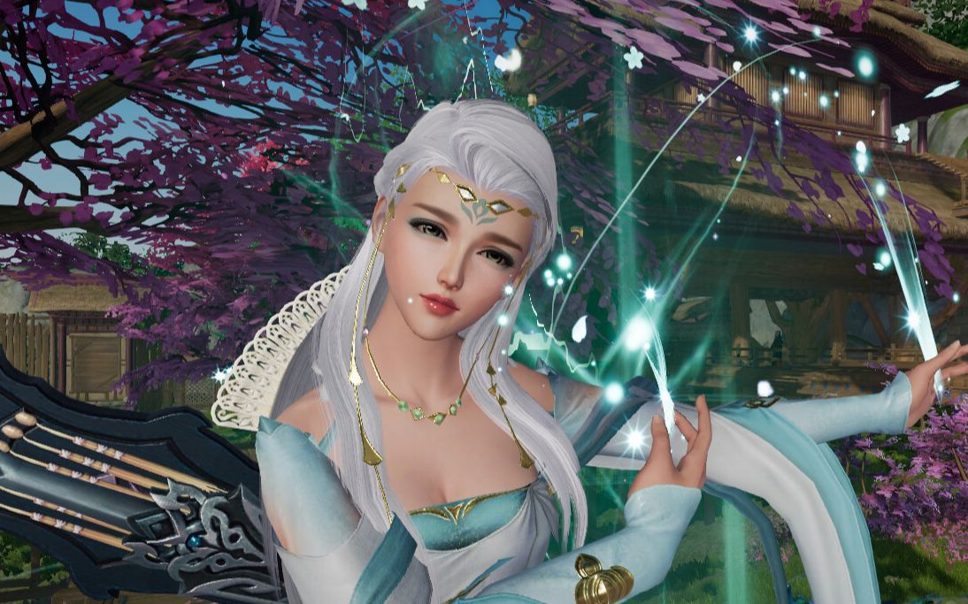 剑网3外观三代中秋盒子月梦清秋挂件特效成女