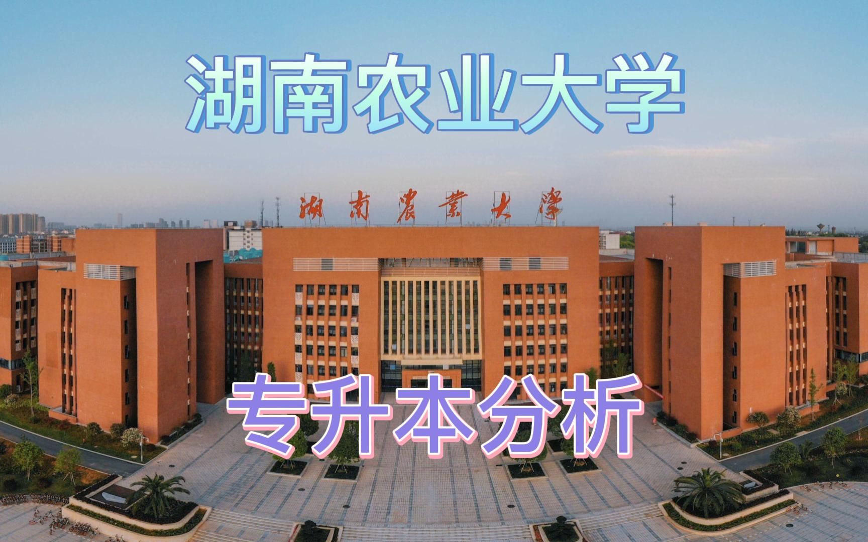 湖南农业大学专升本哔哩哔哩bilibili