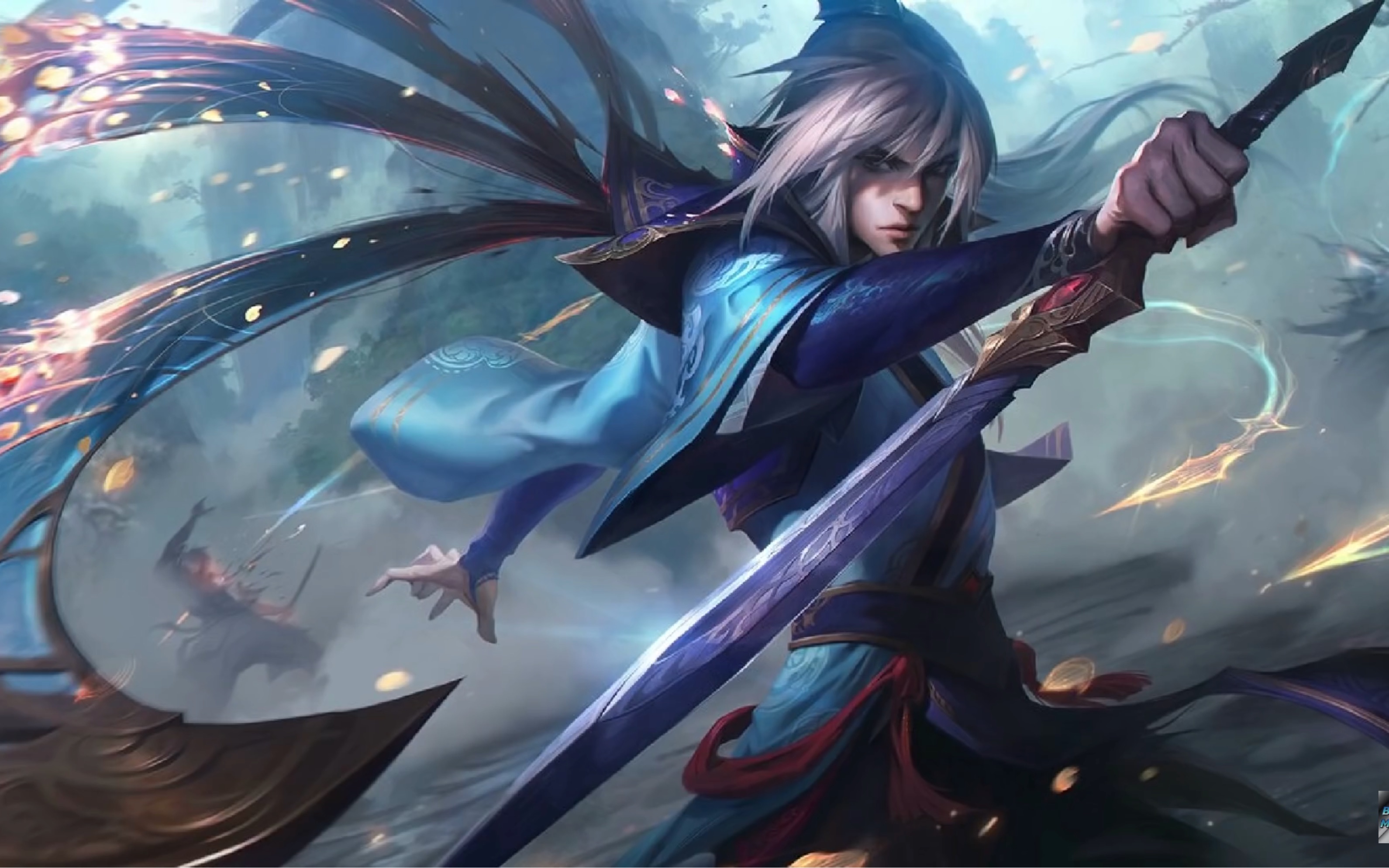 外国主播试玩英雄联盟第一男神玉剑传说泰隆