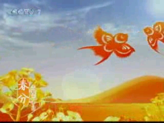 [图]CCTV7农业节目《每日农经》结束后版权页+24节气春分ID+节目预告+剪纸ID（2008.03.25）