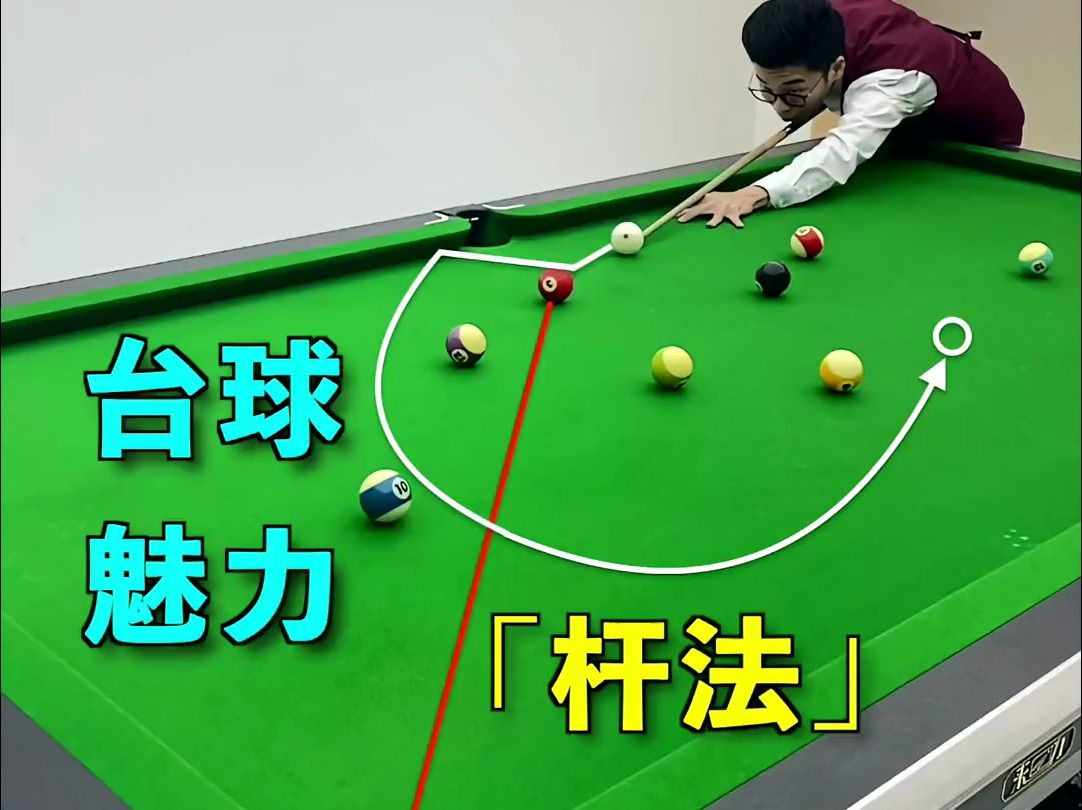 准度 击球点位 力量大小 分离角=千变万化的杆法