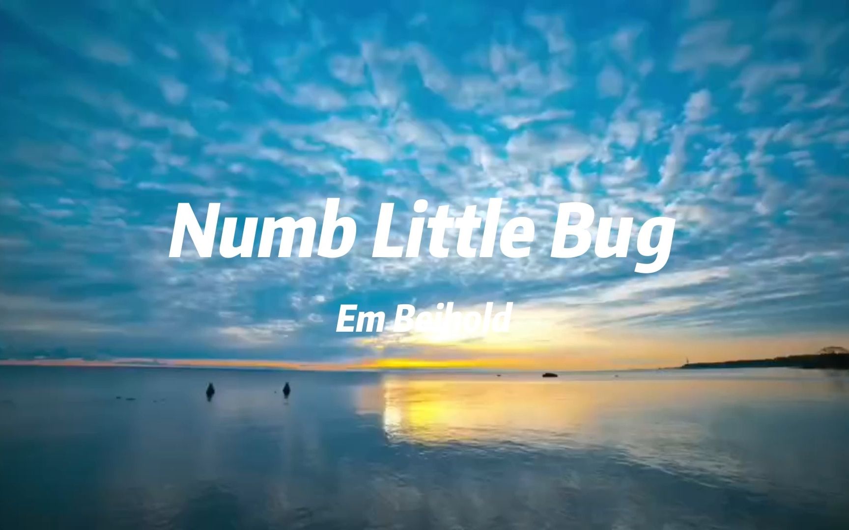 [图]英文推歌 ||《 Numb Little Bug 》是一首“抑郁症的这段时间很喜欢这首歌 ，一直反复听，希望我们都可以走出来！！！”