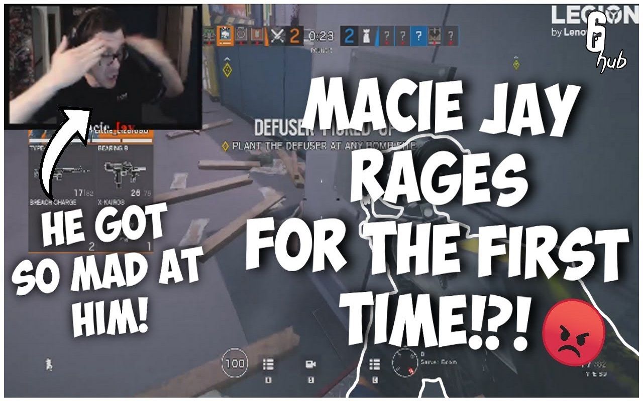 MacieJay *RAGES* For The First Time Ever!?! | Rainbow Six: Siege Twitch Clips哔哩哔哩bilibili