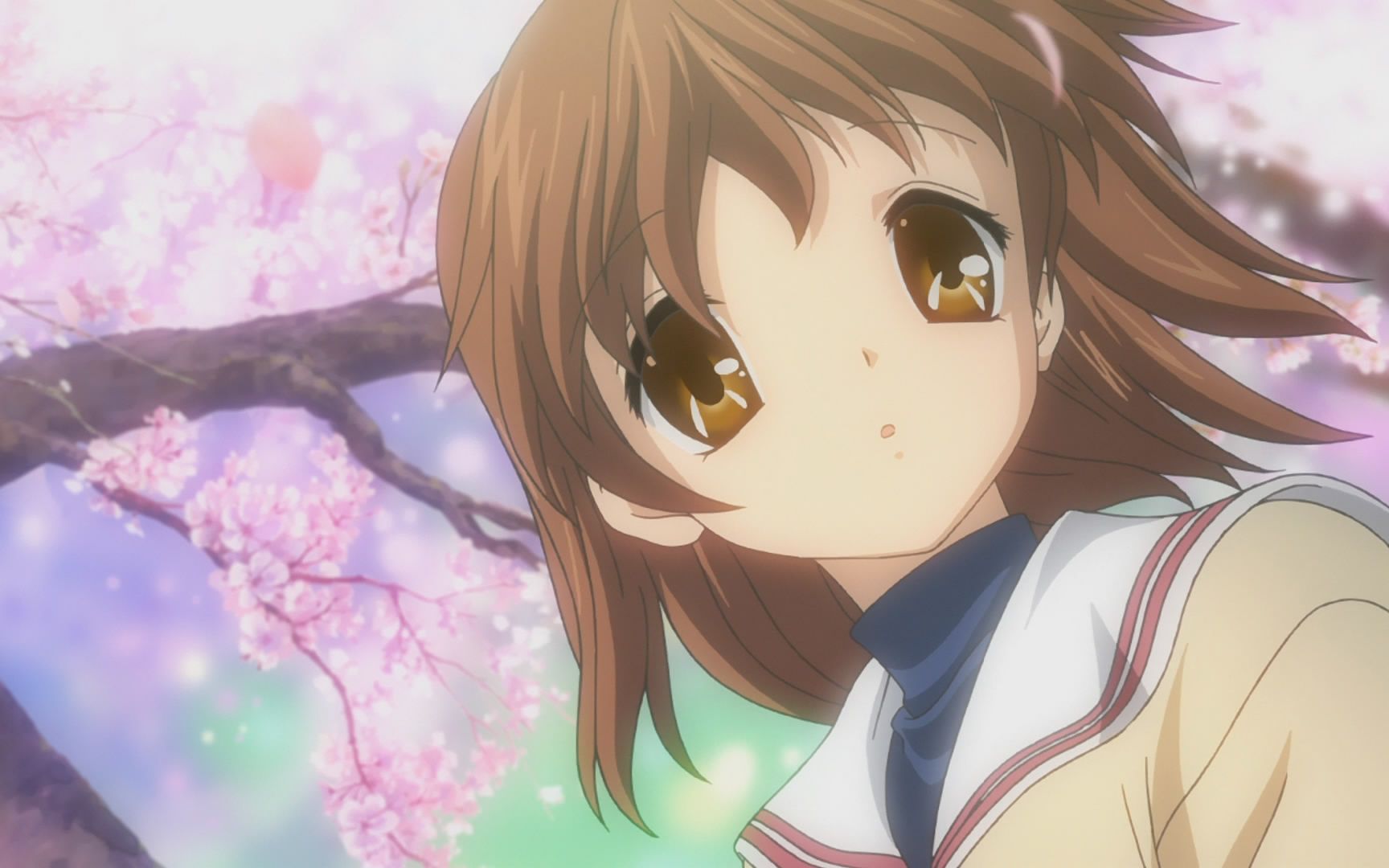 clannad动画开场和游戏内的对比片段