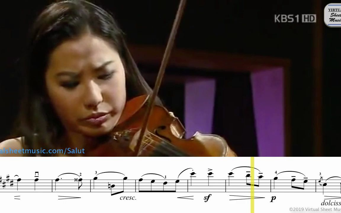 [图]Sarah Chang-爱的礼赞 Salut d'amour, Op.12（含乐谱）