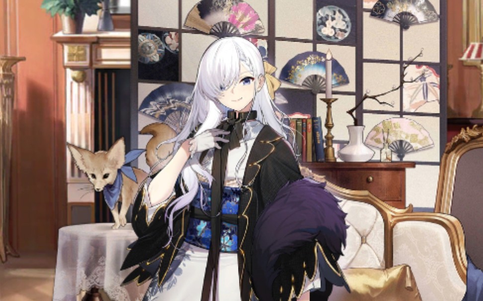 碧蓝航线贝尔法斯特新年皮肤倾城之华扇含特触