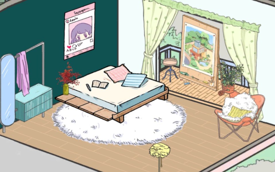 【落樱小屋】把恋爱游戏当成装修游戏的我第一次布置小家