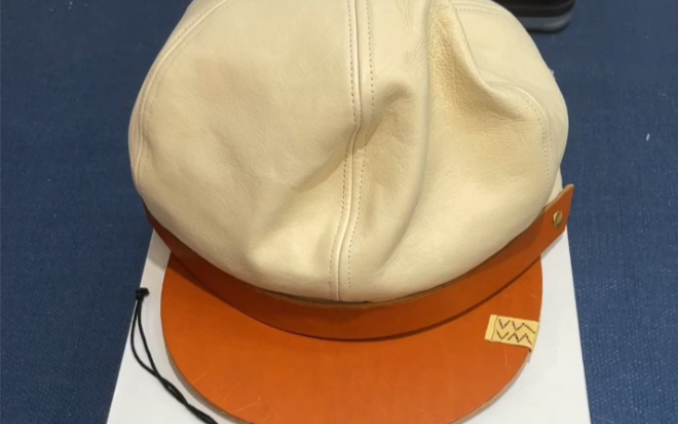 VISVIM BIKER HAT （FR VEG.LB）法国植鞣羔羊皮报童帽！大爱！_