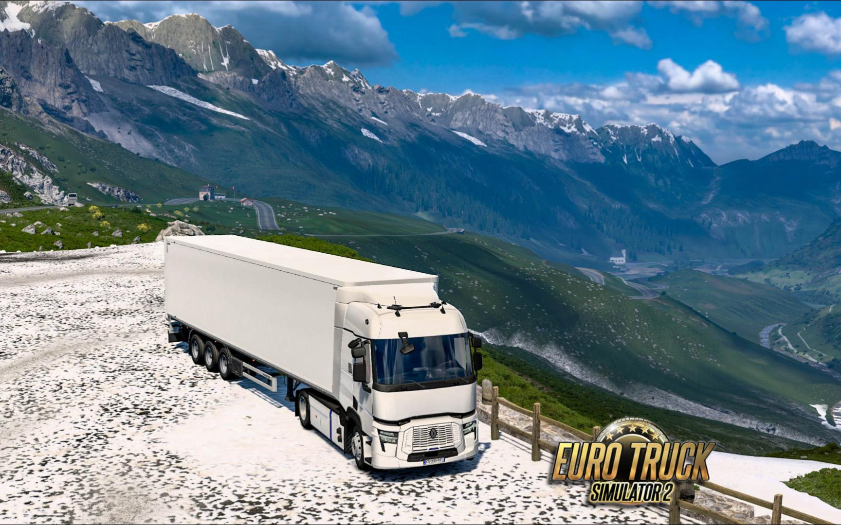 《欧洲卡车模拟2》从瑞士山下来以后触发了续航焦虑 | euro truck