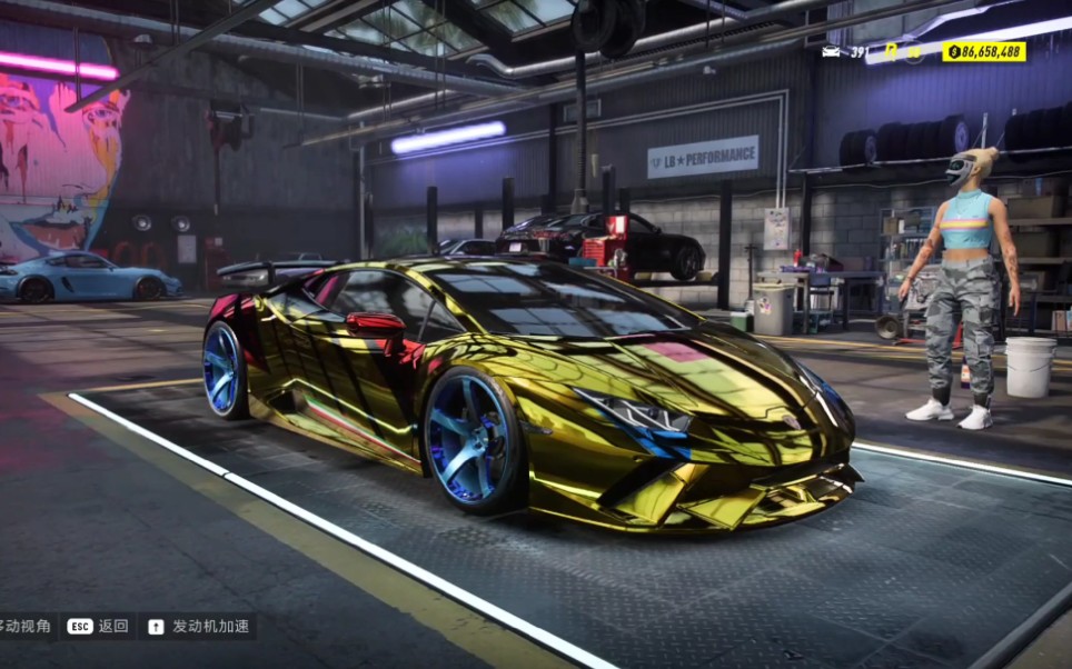 极品飞车21兰博基尼huracan performante18钢铁侠涂鸦