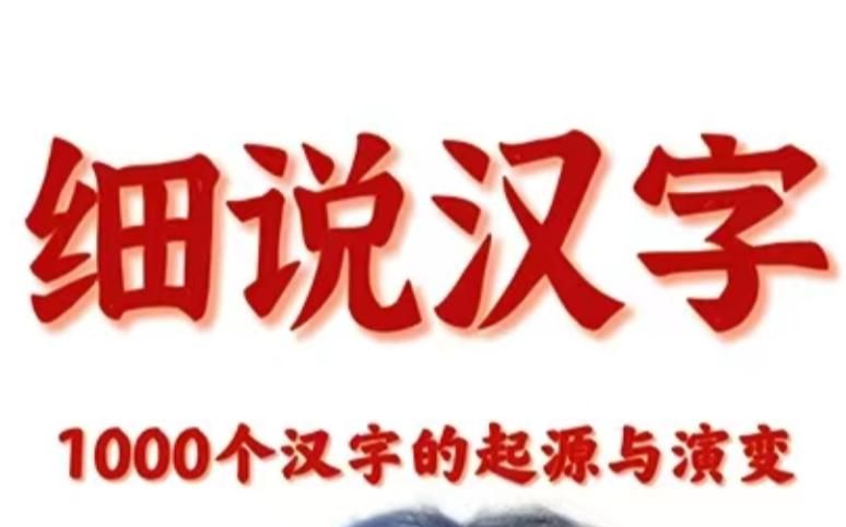 细说汉字:1000个汉字的起源与演变(左民安 著 华语教学出版社 出版)哔哩哔哩bilibili