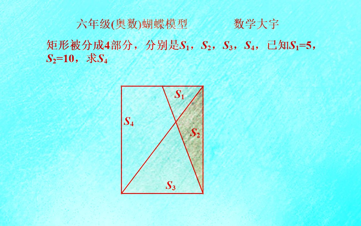 六年级数学培优,蝴蝶模型哔哩哔哩bilibili