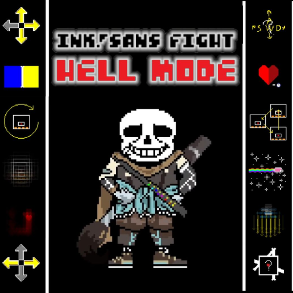 Ink!sans Fight v0.39 official Phase1&2 & HELL MODE【undertale fangame】 