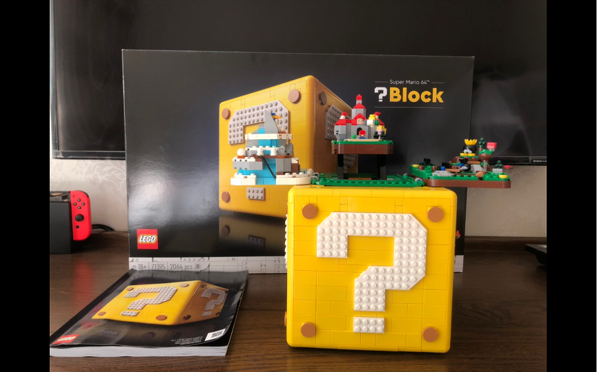乐高马里奥问号砖块5小时拼搭记录