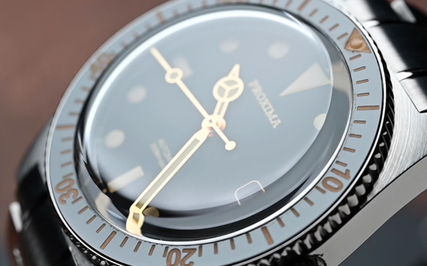 proxima 潜水表c3夜光蓝宝石泡泡镜全自动男士机械表商务休闲款