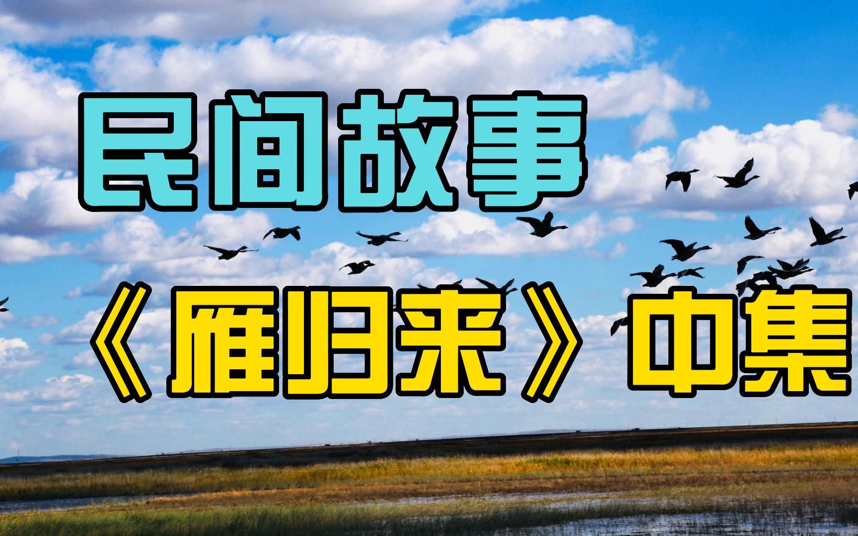 “雁归来”让恶人张大户流放三千里?民间故事《雁归来》中集哔哩哔哩bilibili