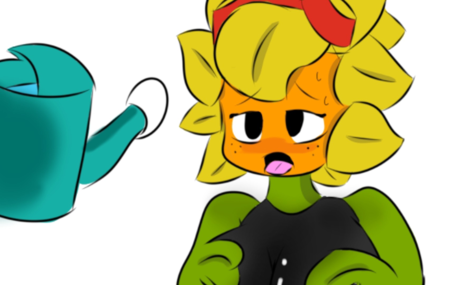 【指绘】耀斑花想要喝水!