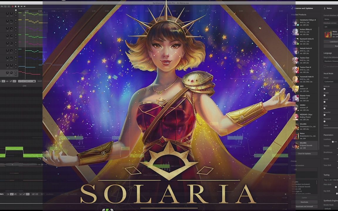 英文歌姬女神solaria唱中文唐诗对决sv最新ai歌姬weina