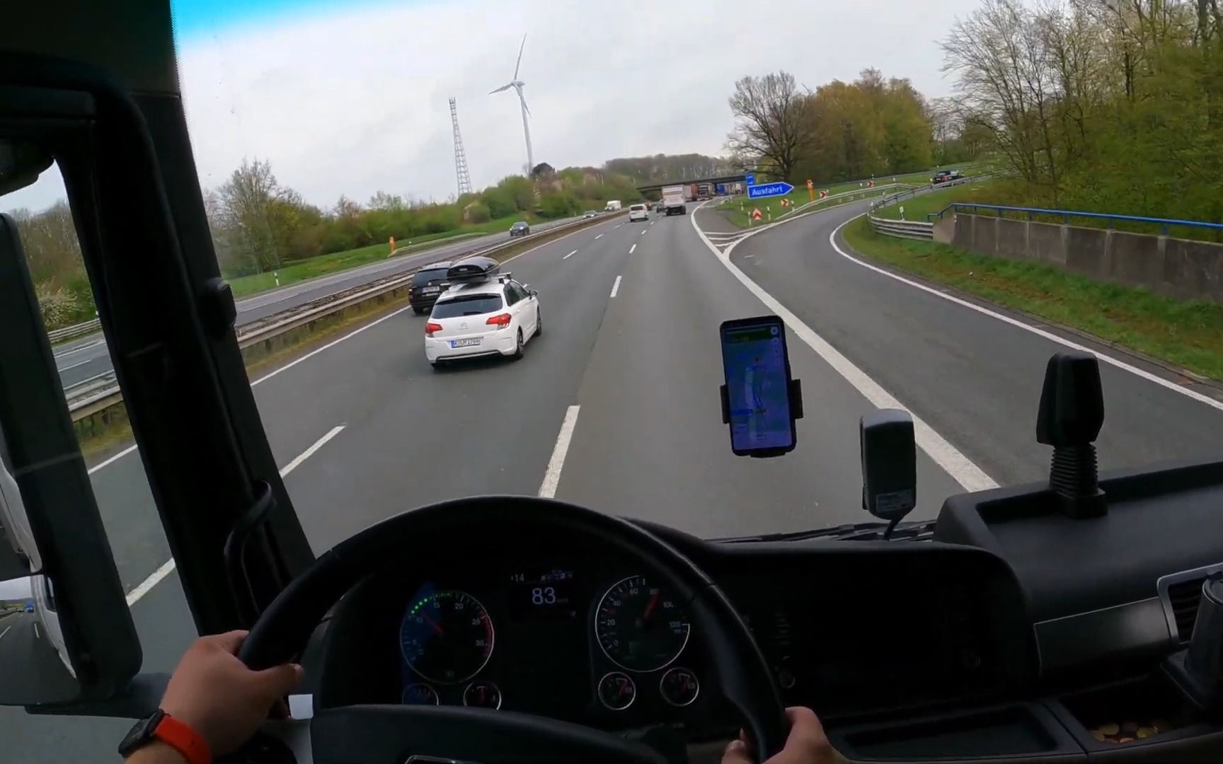 第一视角truck驾驶曼恩mantgx510德国高速公路güterslohportawestfal