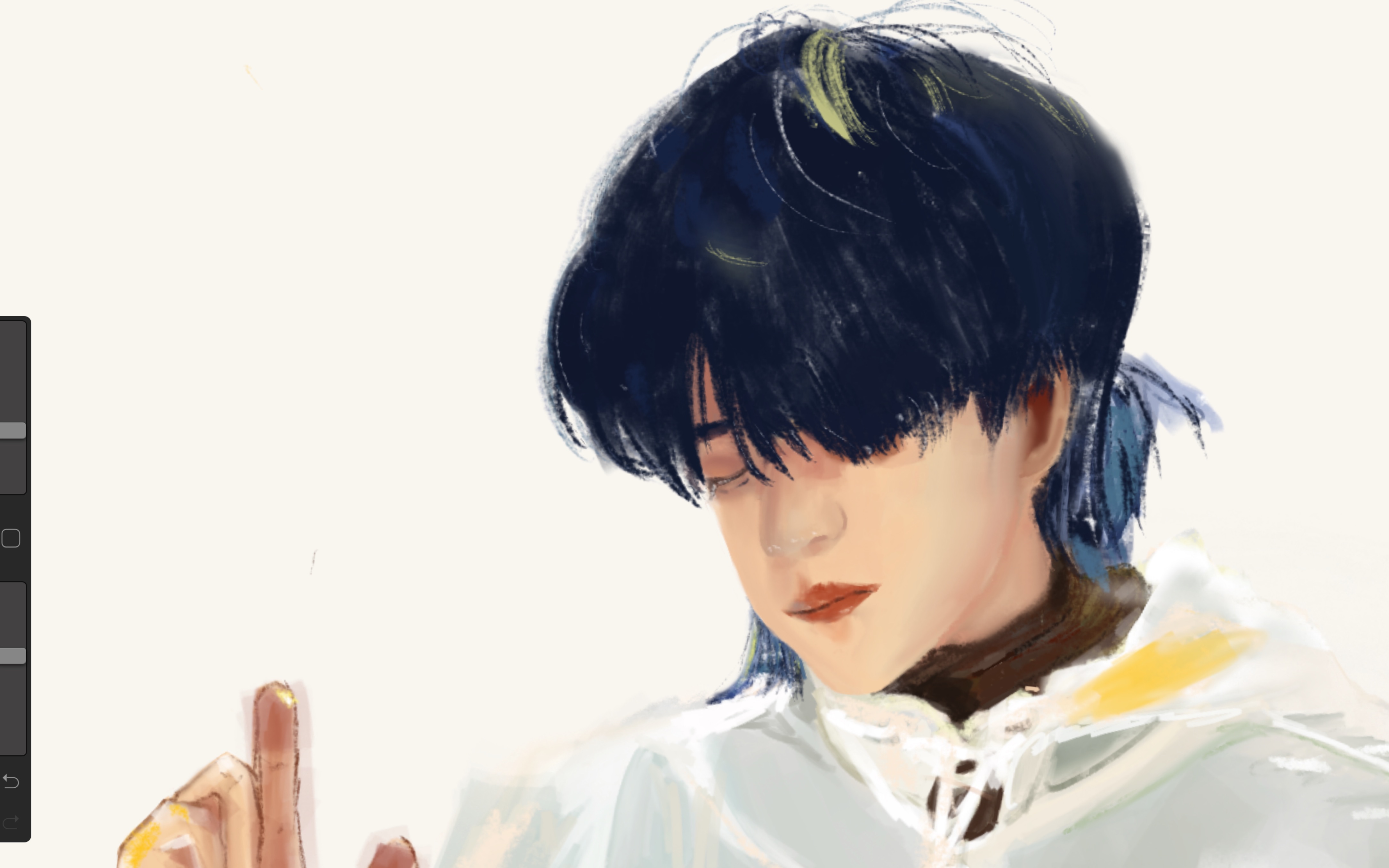 【procreate】王一博原型下的日系少年厚涂