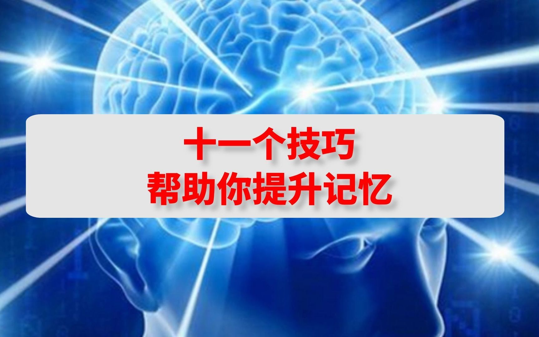 11个提升记忆力的习惯|记忆力提升训练课程|如何记忆力提高|众莱思记忆大师班|记忆力下降原因|高效学习方法|儿童记忆力潜能开发|记忆力开发训练方法哔哩...