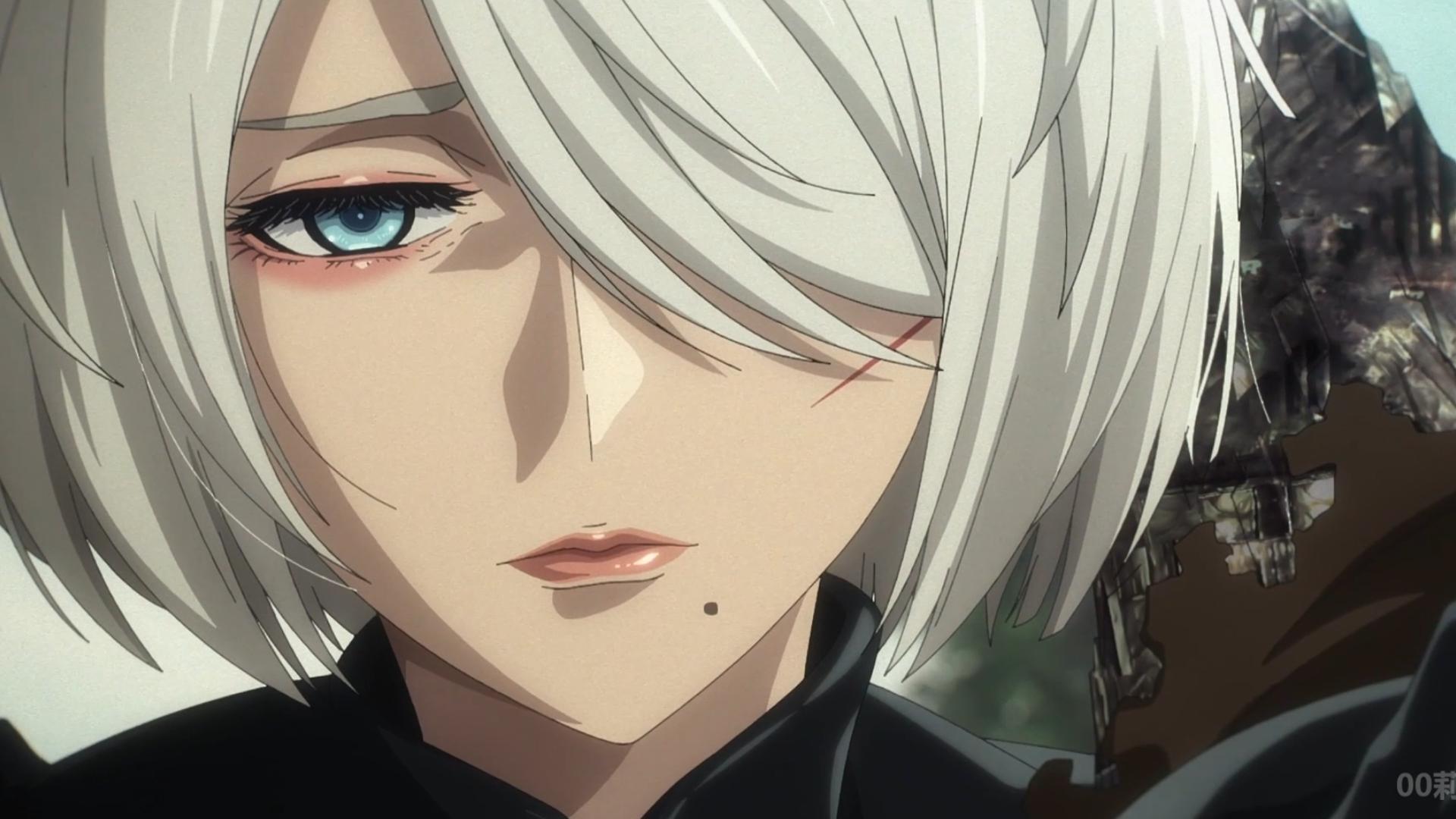 【尼尔】2b摘下眼罩装备后太美了!