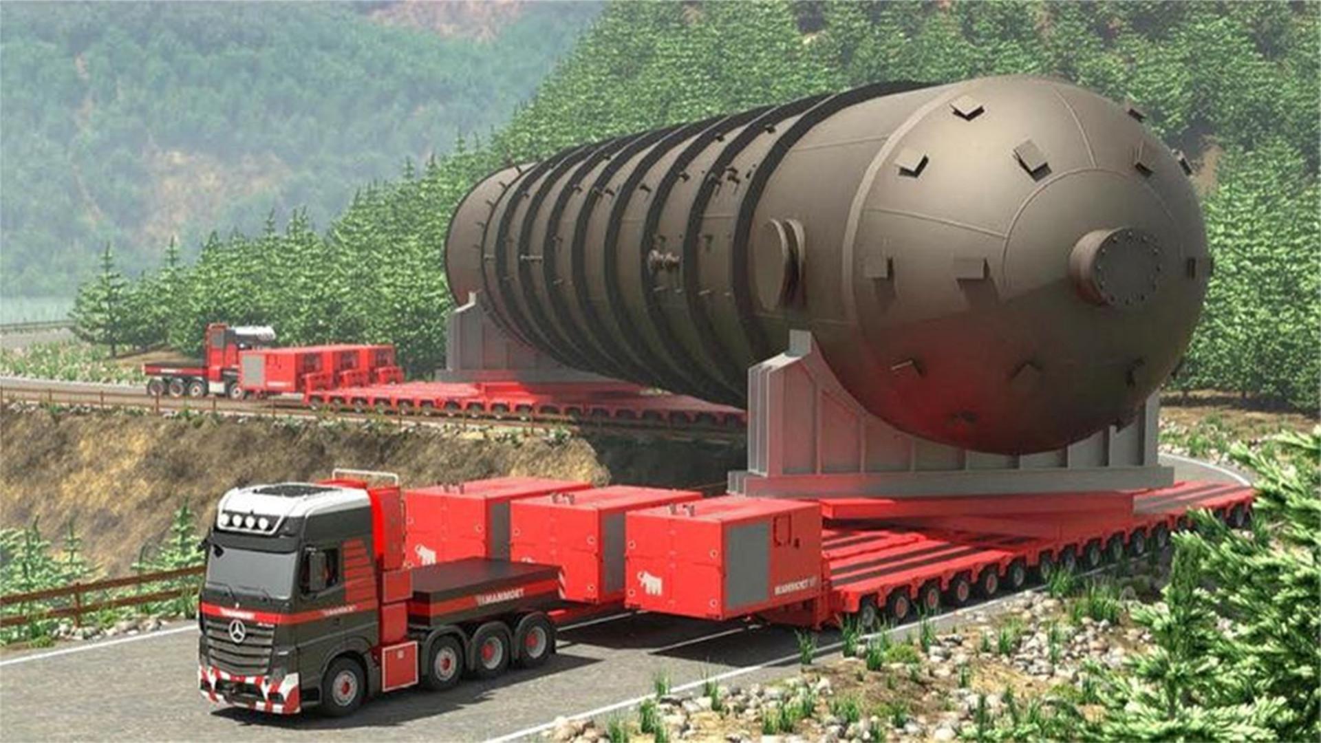 世界上"最大"的运输车,在转弯的时候咋办?看完长知识了