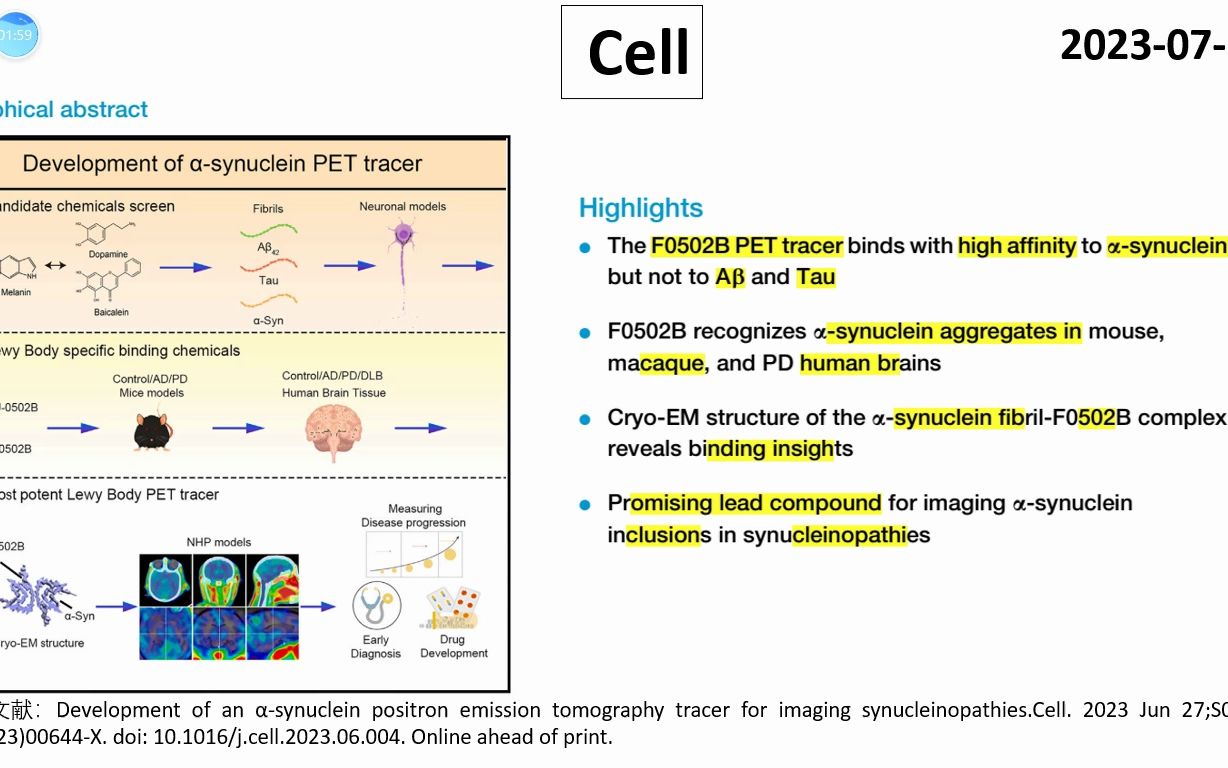 Cell—科学家成功研发ynuclein PET标记物,可早期诊断和监测Š突触核蛋白病哔哩哔哩bilibili