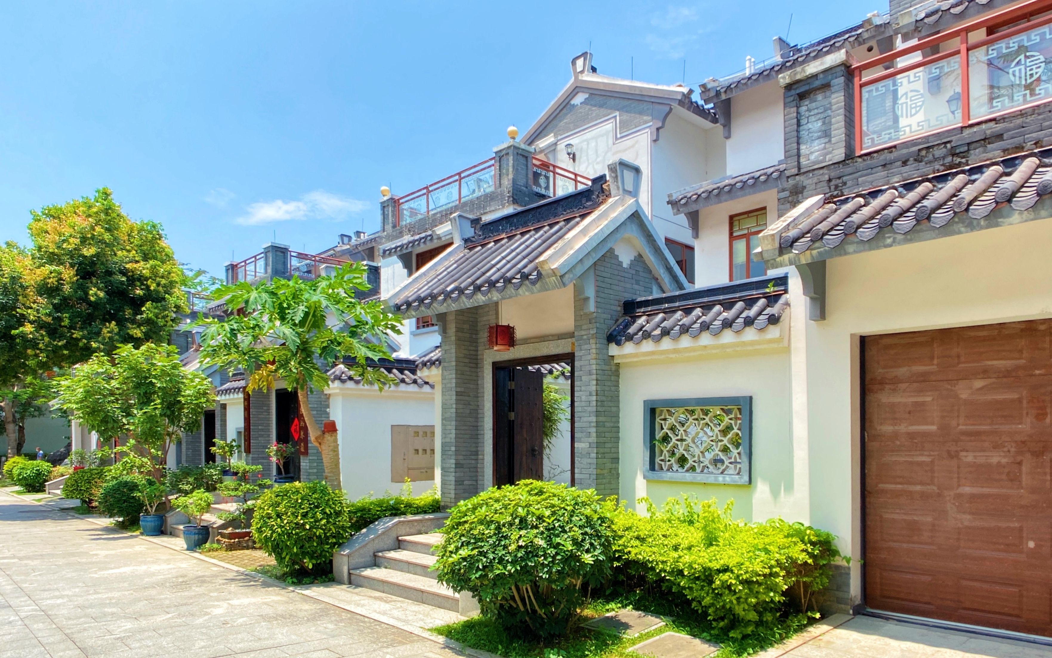 中山少有的中式合院别墅255㎡送200㎡大院子江南园林风格太美了