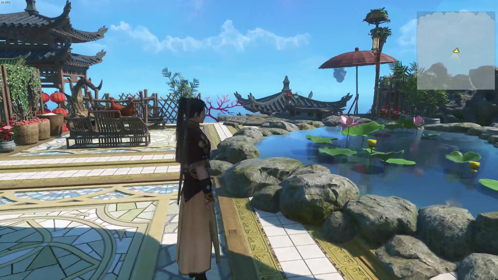 古剑奇谭3耗时半天建造的莲中境空中走廊