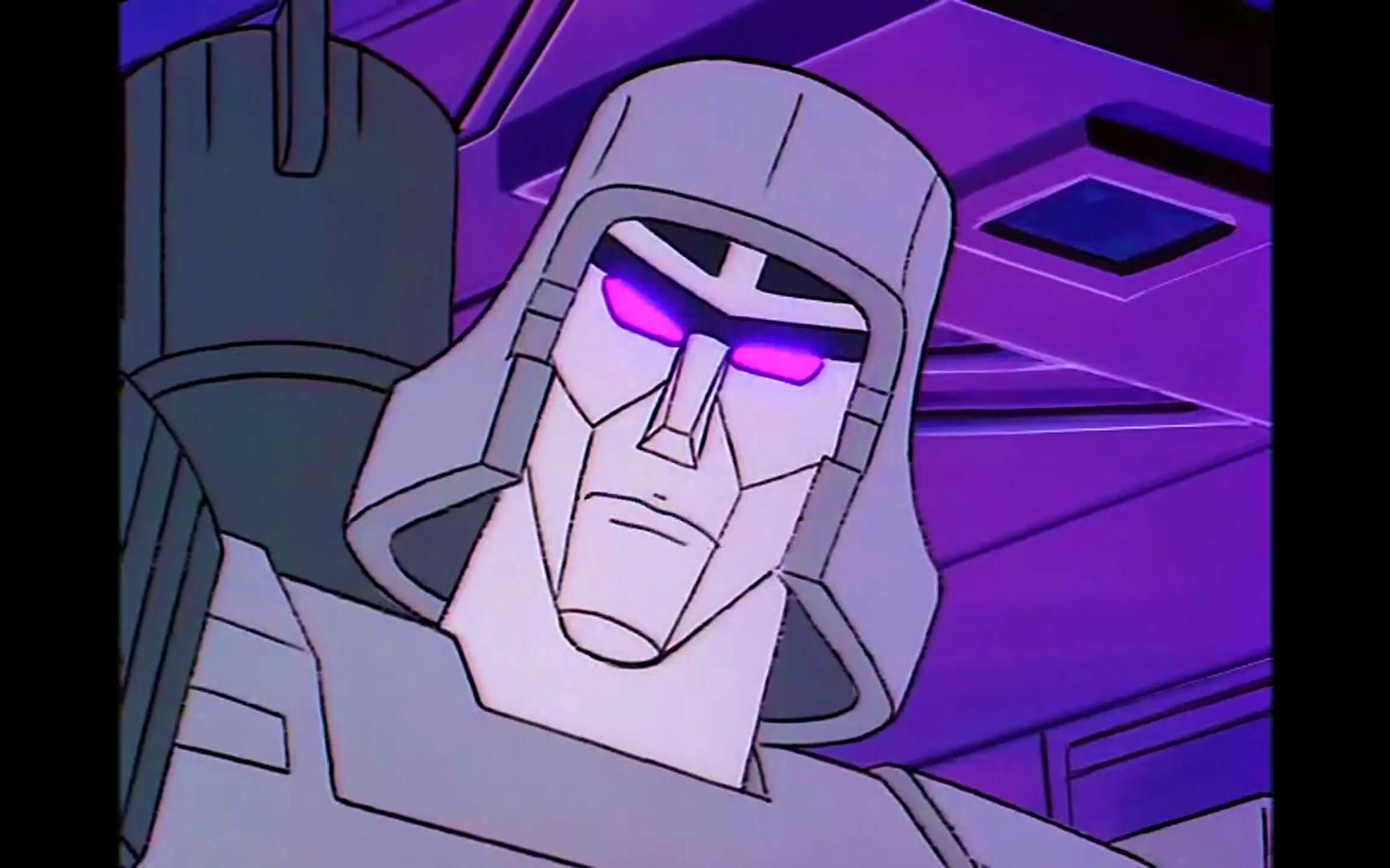 威震天少见的眼睛闪烁紫光,以前都是红光【变形金刚】