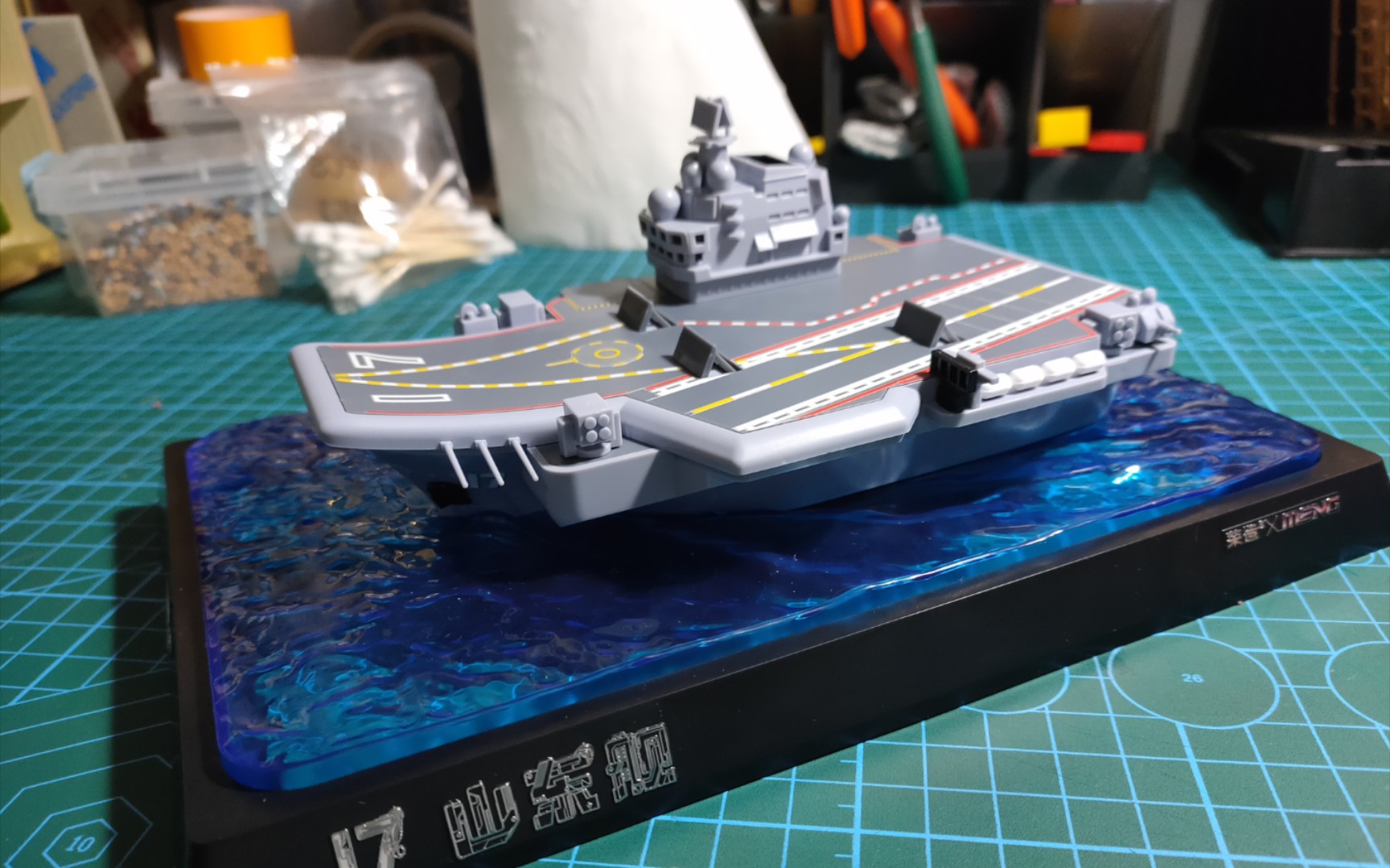 活动作品制作mengq版山东舰国产航母模型