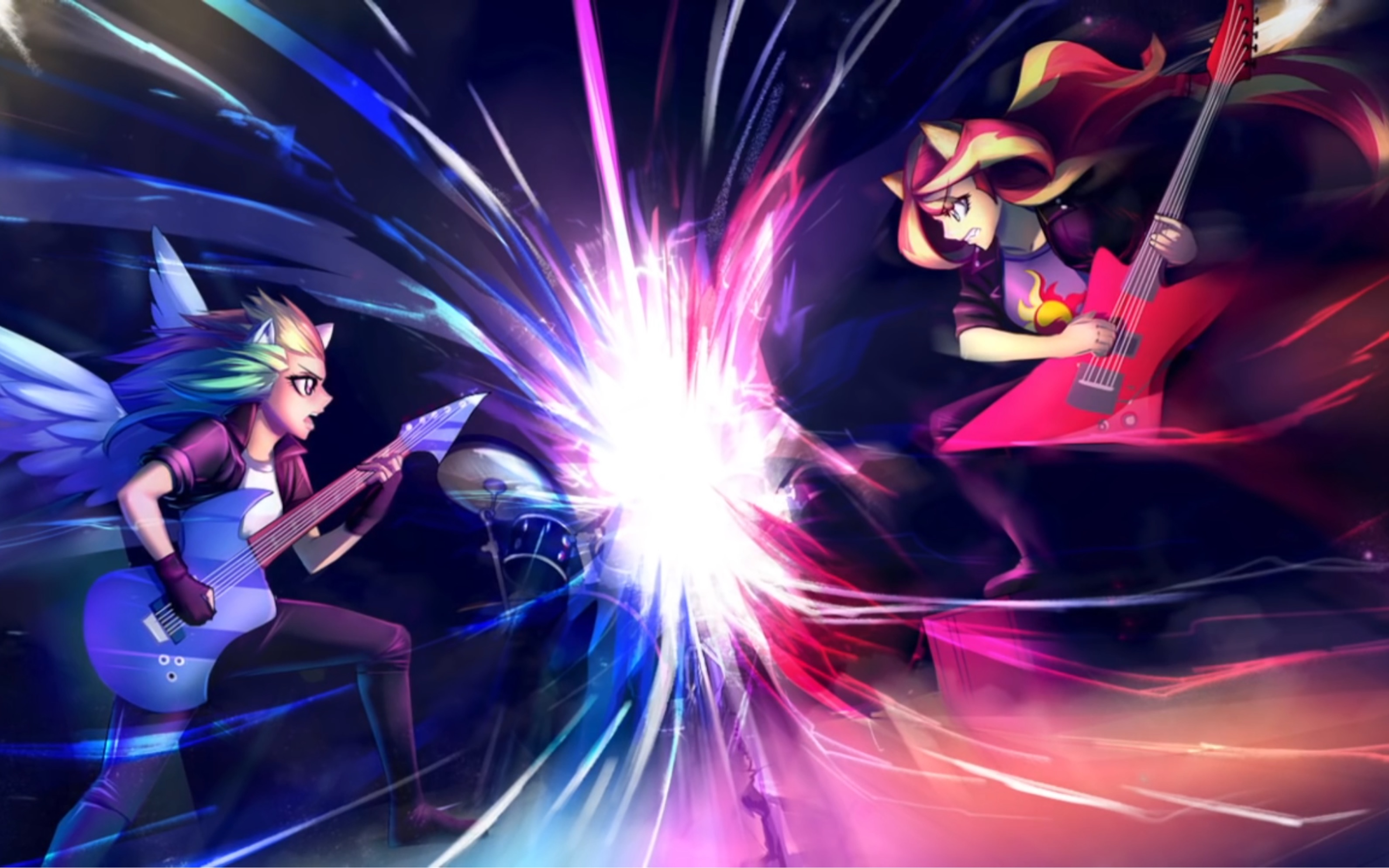 [mlp/小马国女孩-彩虹摇滚]nightcore - rainbow rocks theme