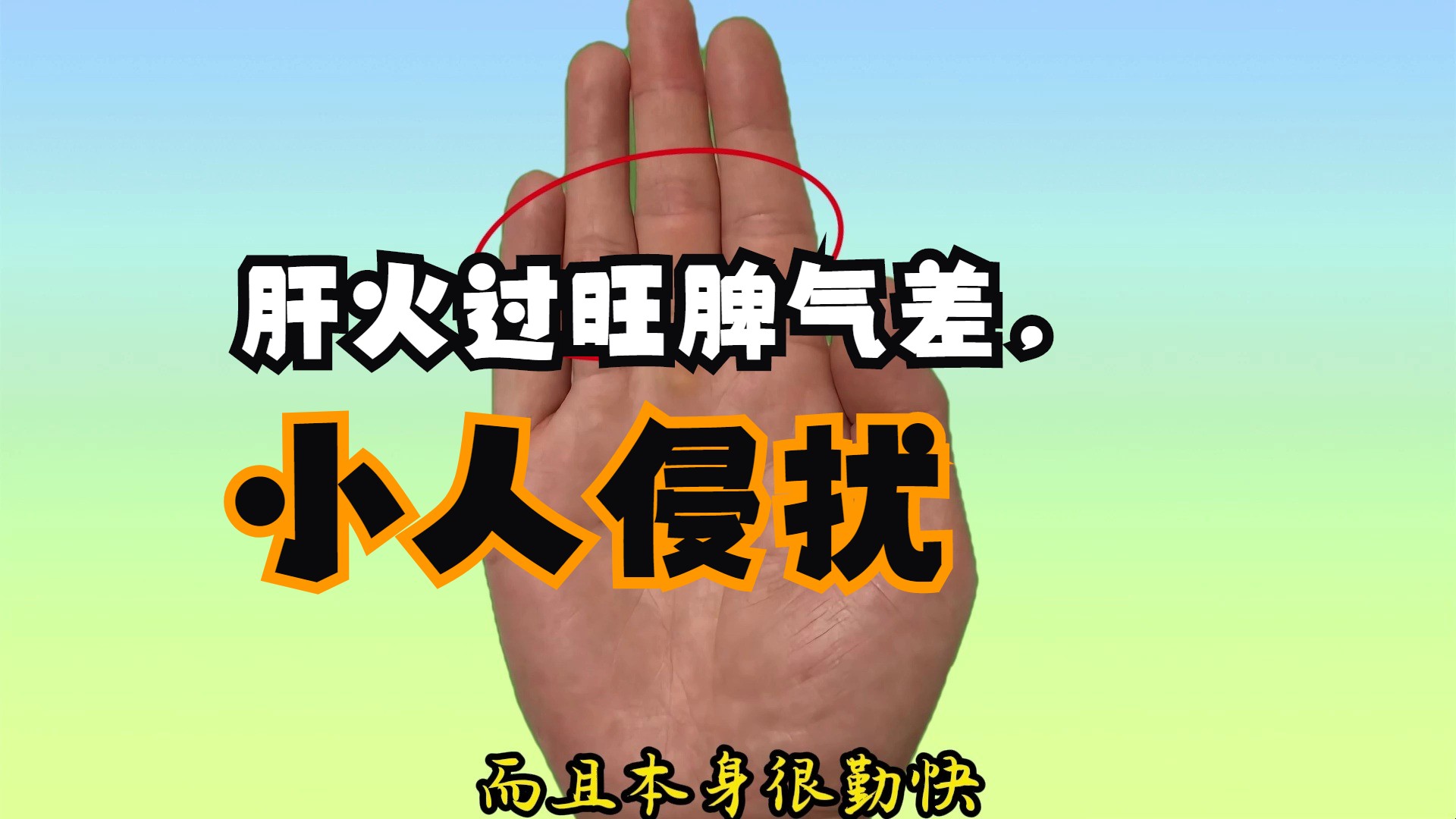 天生劳碌命的手相,肝火过旺脾气差,小人不断来侵扰!