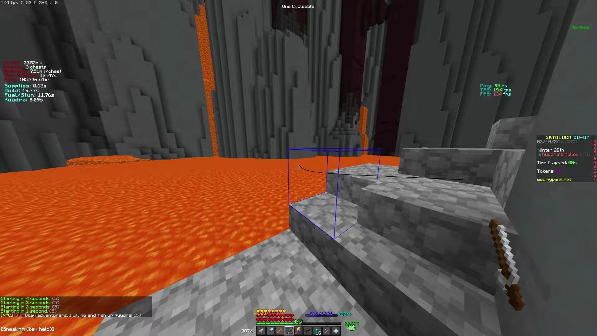 INFERNAL KUUDRA 世界纪录 (1'05'') (LucDJ POV)| Hypixel Skyblock哔哩哔哩bilibili