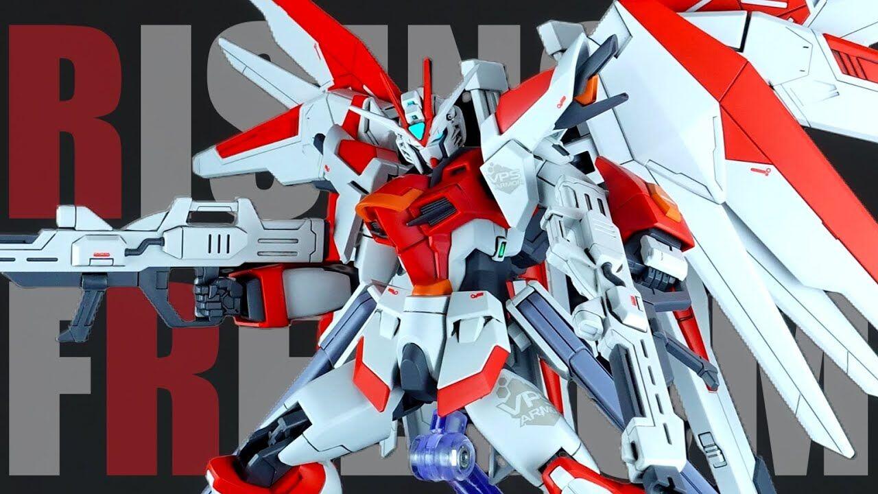 HG 1/144 ライジングフリーダムガンダム ミキシング 塗装済み完成品 ライジングフリーダムガンダムをフェーダーカラーに全塗装ミキシング