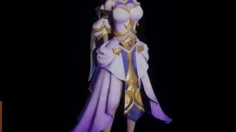 王者荣耀 露娜 紫霞仙子 hs2人物卡mod