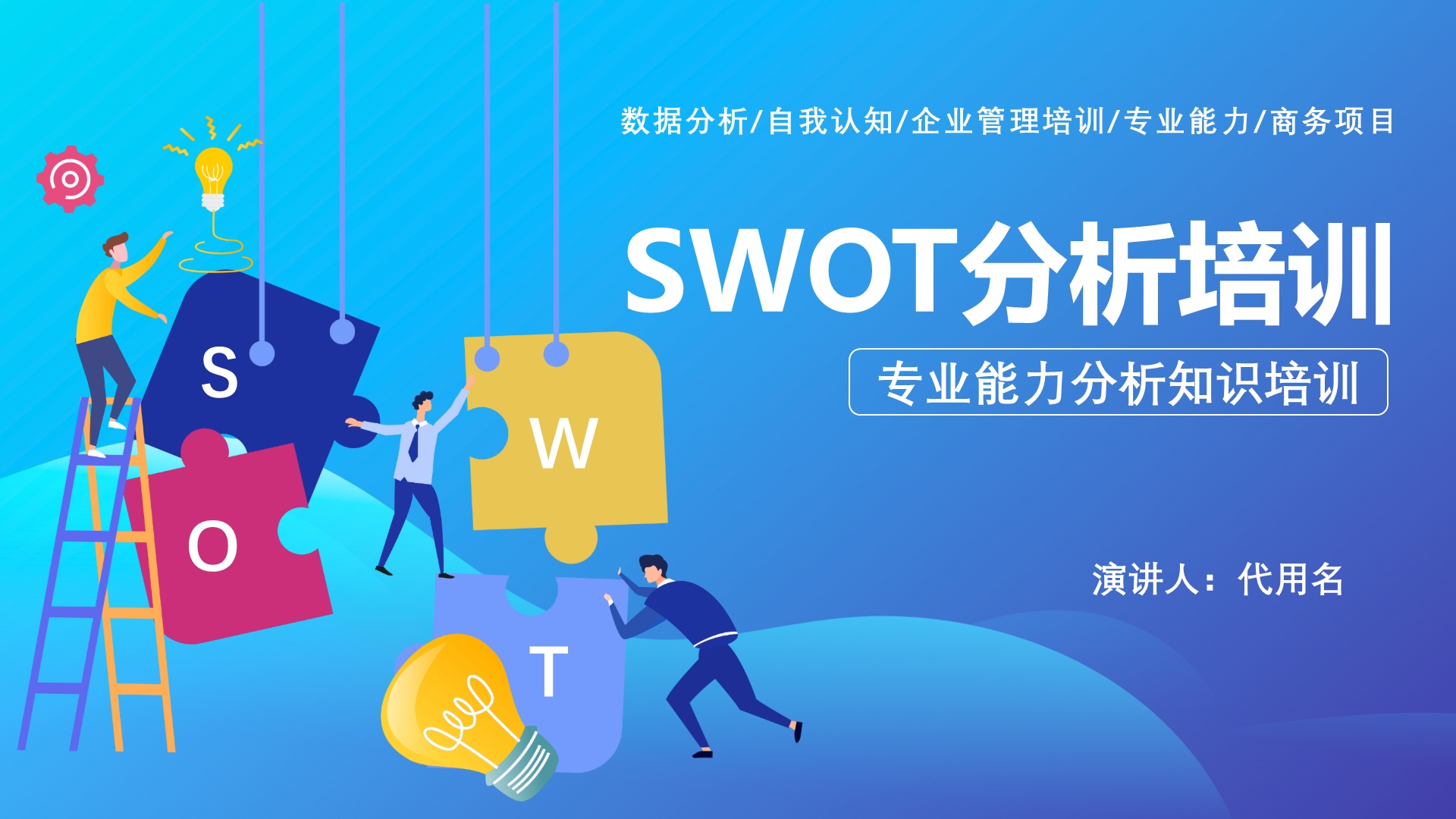 扁平化SWOT分析知识培训PPT课件哔哩哔哩bilibili