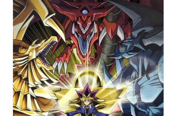 【ngc 游戏王dm】 虚构的封闭王国 三幻神出场及战斗动画_哔哩哔哩