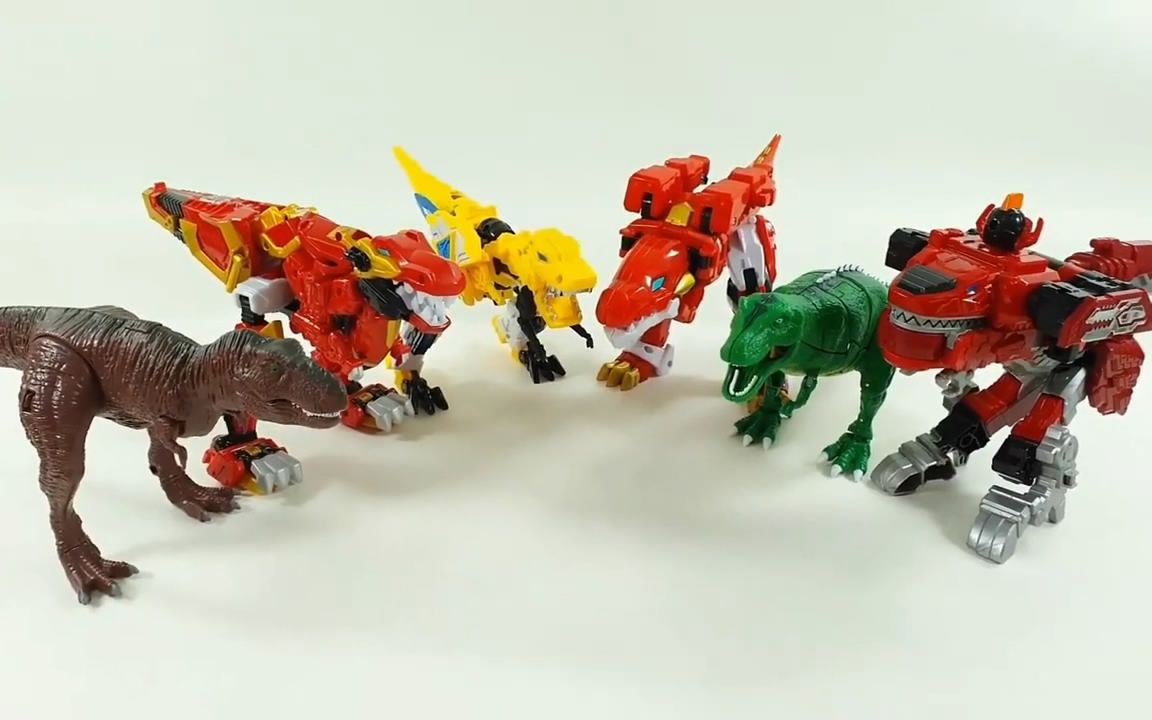 超酷的韩国仿真机甲恐龙玩具 批量变形成机器人_哔哩哔哩_bilibili