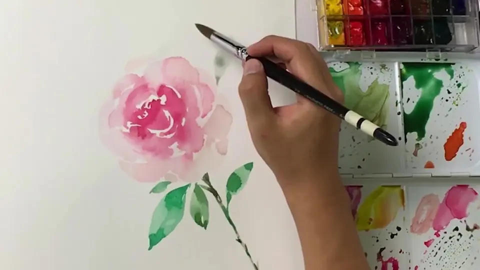 How to Paint a Cherry Tree with Cooking Paper