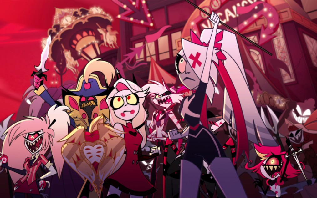 【地狱客栈】第一季结局,alastor路西法父女与亚当对打,却被妮芙蒂