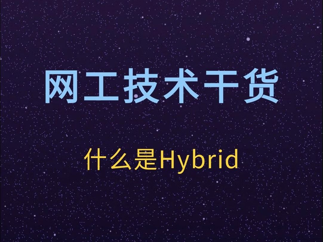 什么是 Hybrid ?哔哩哔哩bilibili