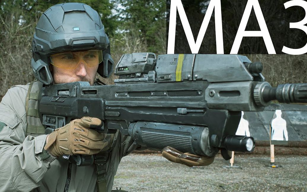 "光环"游戏中的ma37突击步枪(unsc制式步枪),有人做出能发射实弹的