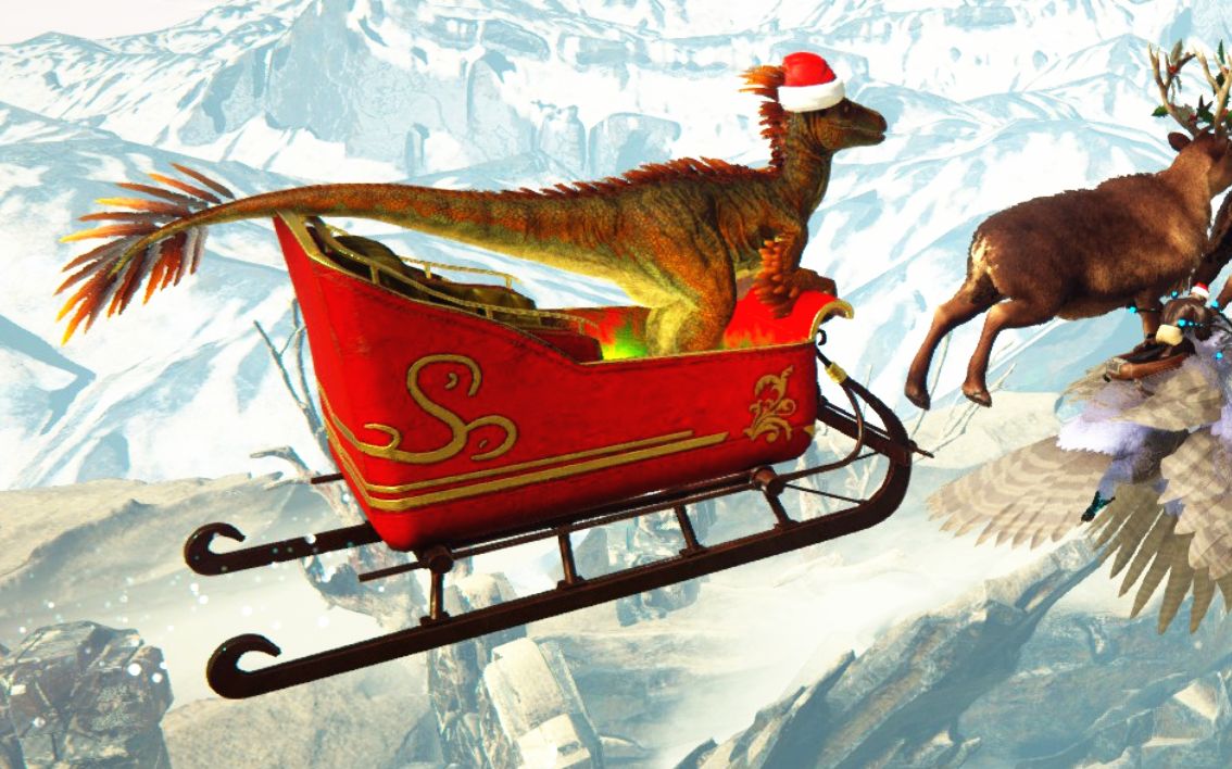 迅猛龙成了圣诞老人!【方舟生存进化灭绝】第七期