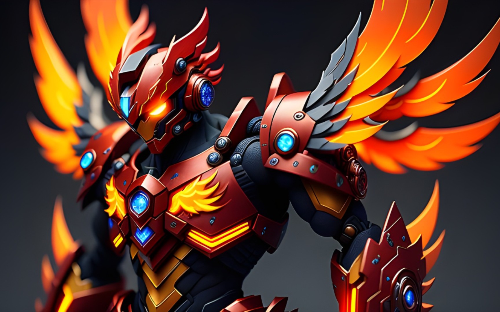 【赛博朋克】假如朱雀是一台机甲,多种风格交替到最后