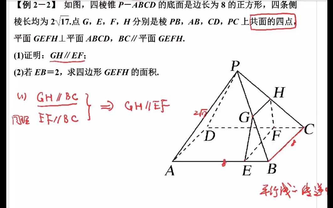 学法指导课——直线与平面平行的性质的应用哔哩哔哩bilibili