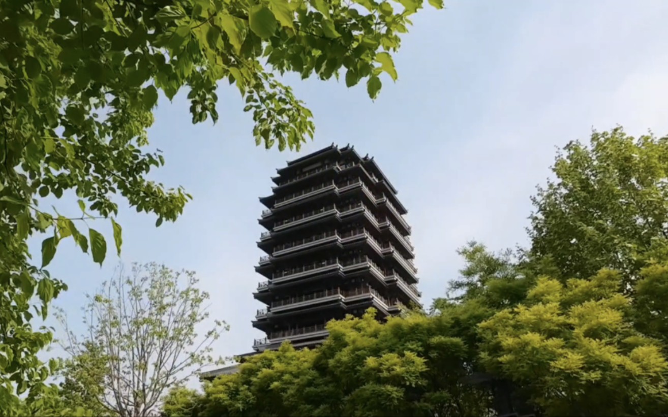 淄博齊盛湖公園海岱樓